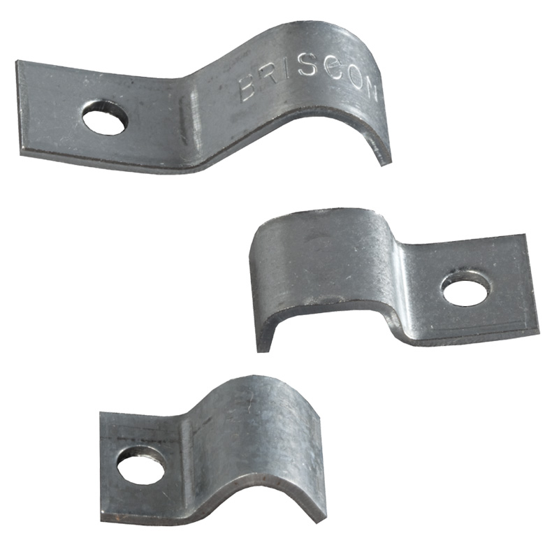 Galvanized Steel 1 Hole Strap For 1 4 Tubing And 6 4 Ground Wire   M25100 HR 